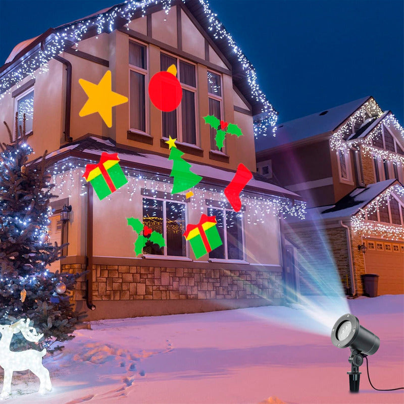 Luces De Navidad Y Decorativas Arcashopping Genérica Proyector Navidad 27cm De Largo 220v - Diseño Con Cable Negro