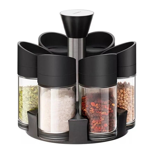 Pack Condimentero Giratorio Plastico Organizador Condimentos Especieros De Cocina Pack Condimentero Giratorio Pack Especiero Giratorio Set Condimentero Organizador 360 Arcashopping