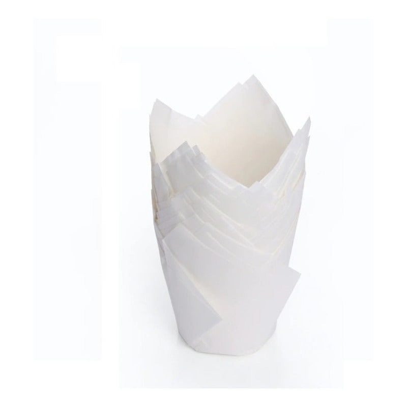 Pack 24 Capsulas De Papel Para Muffins Tulipán Molde Cupcake