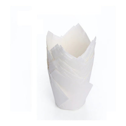 Pack 24 Capsulas De Papel Para Muffins Tulipán Molde Cupcake