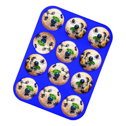 Molde Muffins Molde De Silicona 12 Cup Molde Cupcakes Repost