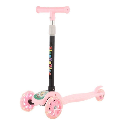 Monopatín De Pie Crusec Scooter Led Rosa
