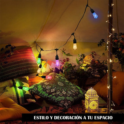 Guirnaldas De Luces Para Terrazas Soquete 5 Mtrs Guirnalda