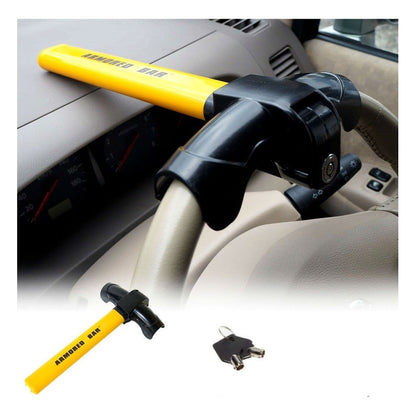 Traba Volantes Anti Robo Seguridad Auto + Llaves Karvas