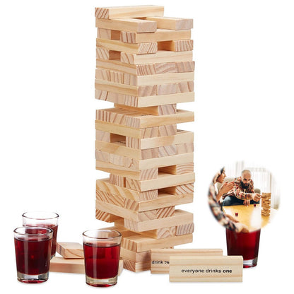 Juego De Mesa Drunken Tower Con 4 Vasos Tragos Shots