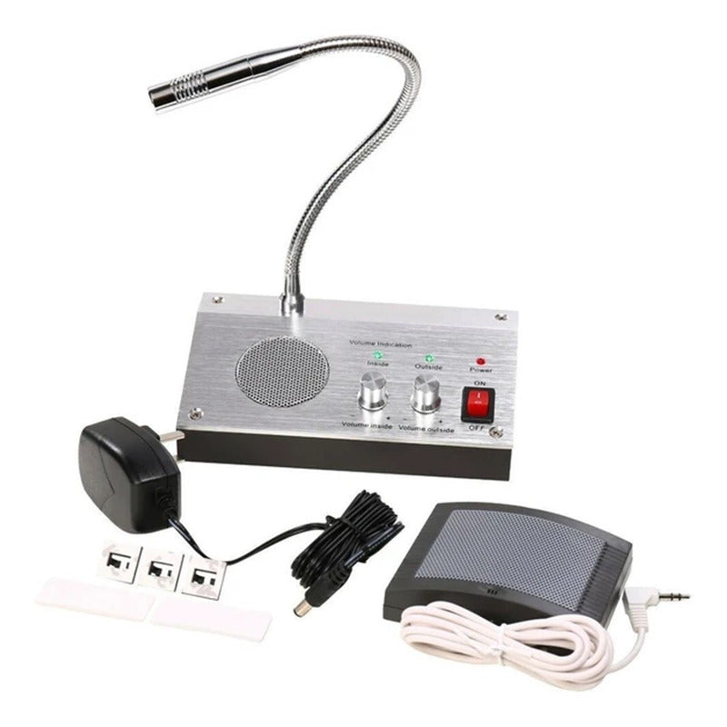 Intercomunicador Bancos Citofono Cajas Microfono 2 Vias Dual