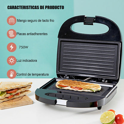 Tostadora Panini Tostadoras Electricas Sanguchera Grill Sánd