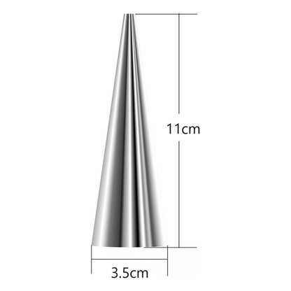 Pack X36 Molde Para Cannoli Metalico Croissant Cono Reposter
