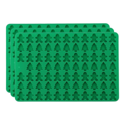Pack 3 Moldes Silicona Para Chocolate Dulces Moldes Navidad