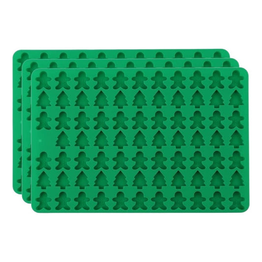 Pack 3 Moldes Silicona Para Chocolate Dulces Moldes Navidad