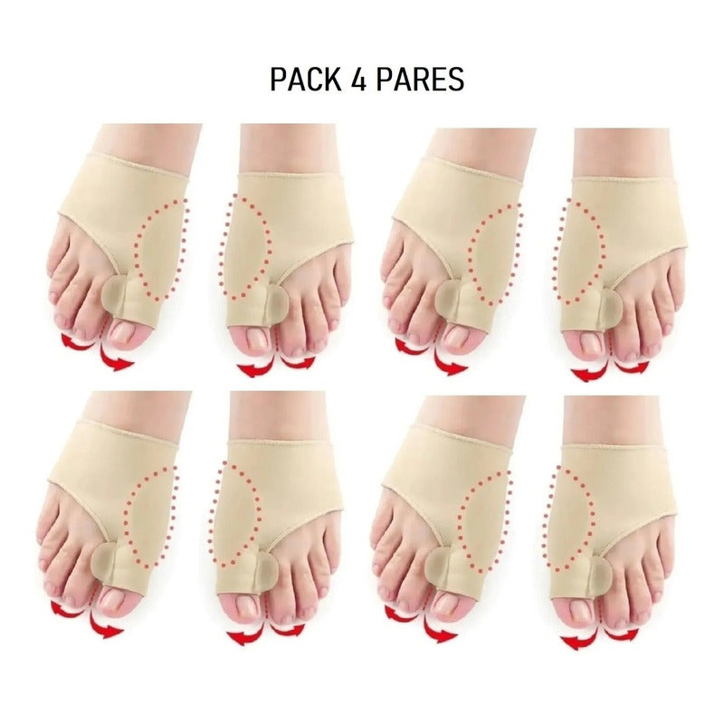 Pack X4 Corrector De Juanetes Separador Protector Juanetes