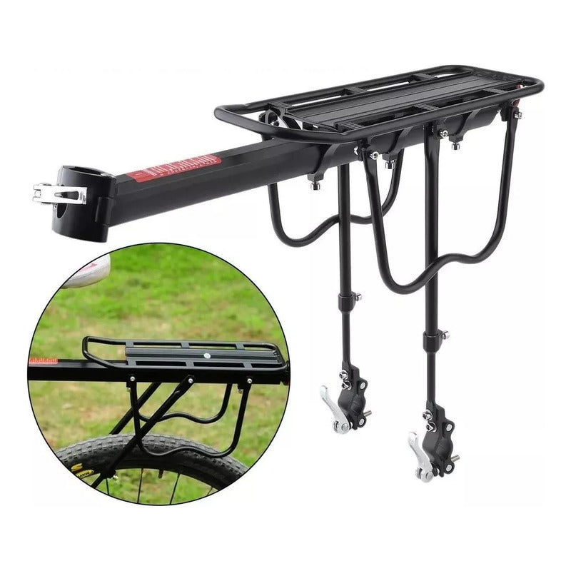 Parrilla Trasera Bicicleta Parrilla Bicicleta Aro 20-29 Parrillera De Bicicleta Ajustable Aluminio Arcashopping Porta Equipaje Bicicleta Trasero Parrillera Adaptable Con Reflector