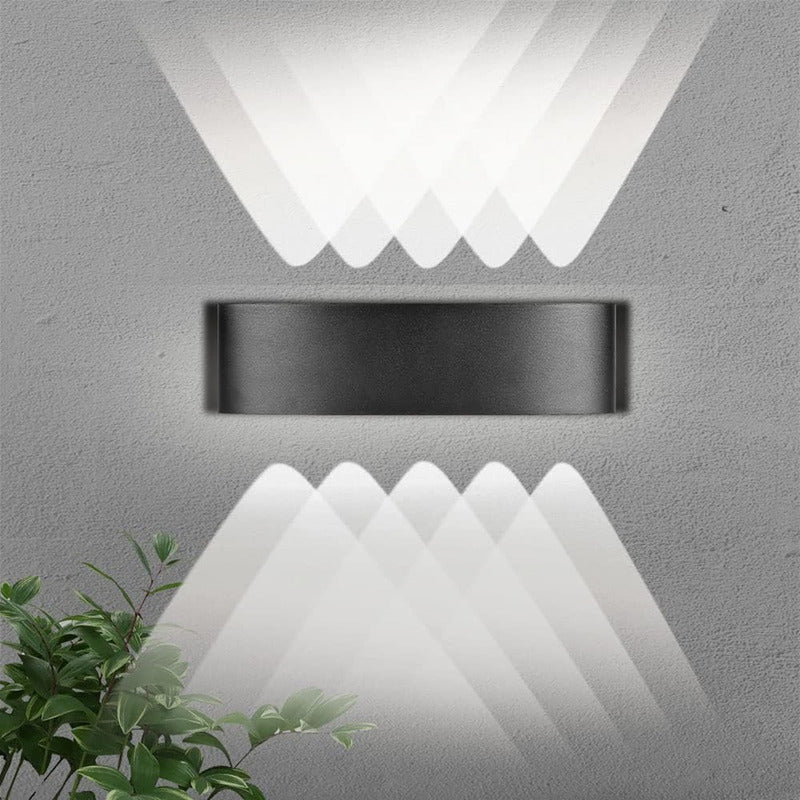 Pack X2 Lampara Led Focos Exterior Pared 10w Luz Fria 6000k