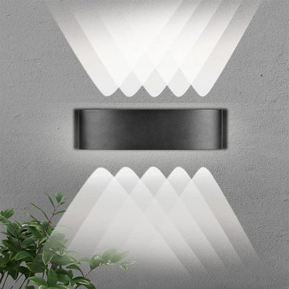 Pack X2 Lampara Led Focos Exterior Pared 10w Luz Fria 6000k