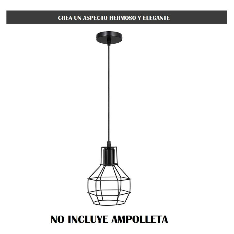 Pack X2 Lamparas Techo Colgantes Lamparas Colgantes Rusticas