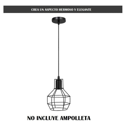 Pack X2 Lamparas Techo Colgantes Lamparas Colgantes Rusticas