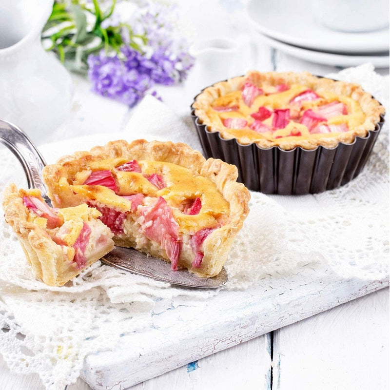 Pack X12 Moldes Mini Tartaleta Individual Desmontable Tarta