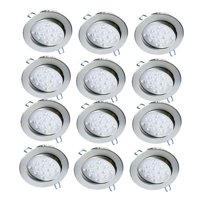 Pack X12 Focos Led Interior Embutido Foco Embutido Led 12w