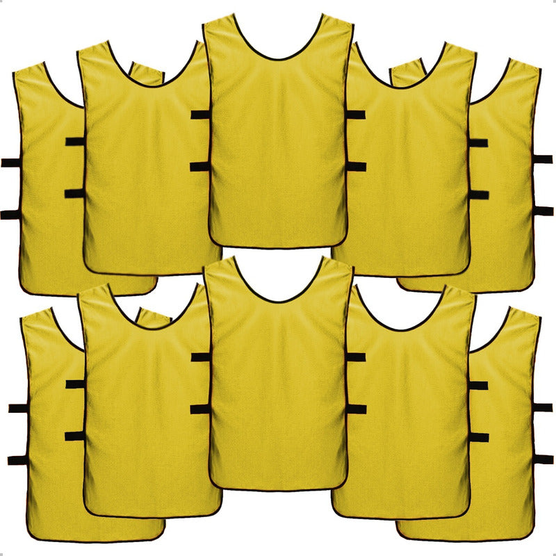 Pack X10 Chalecos Deportivos Petos Para Niños Camiseta Futbo