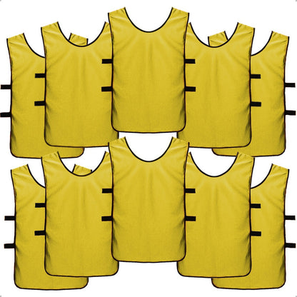 Pack X10 Chalecos Deportivos Petos Para Niños Camiseta Futbo