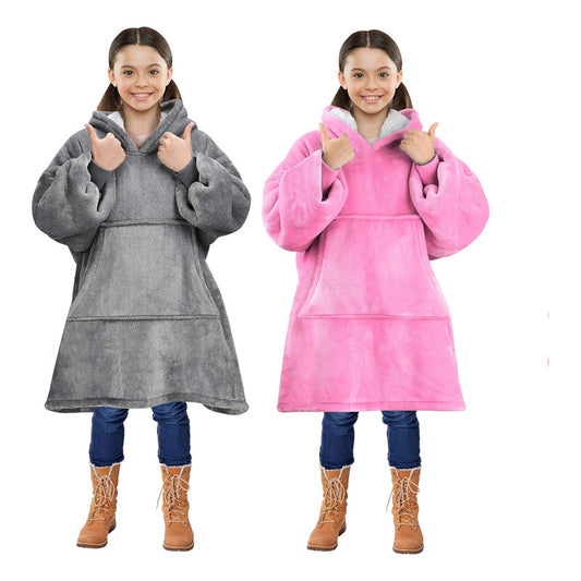 Pack X2 Poleron Peludo De Niña Poleron Con Capucha Niño Polerones Poleron Gigante Poleron Sherpa Frio Invierno Arcashopping Pijama Polar Manta Sherpa