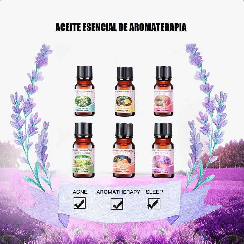 Pack 12 Esencias Para Humidificadores Aceites Aromaticos Hum