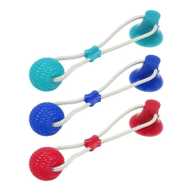 Pelota Perro Con Ventosa Juguete Para Perro Goma Resistente
