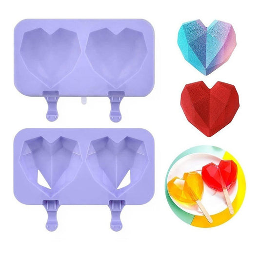 Moldes De Silicona Para Helados Molde Paleta Helado Corazon