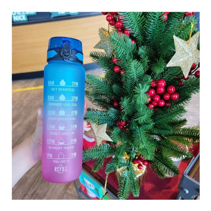Botella De Agua Deportiva 1 Litro Portátil Para Viajes