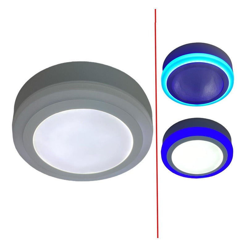 Pack X2 Plafon Led Plafon Techo Focos Led Interior 18+6w Azu