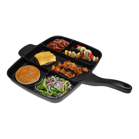 Sartén Multiuso 5 En 1 Sartenes Antiadherentes Plancha Grill