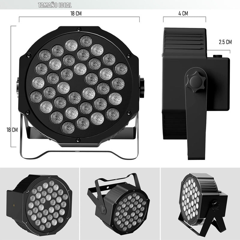 Luz Elestrodoscopica De Fiesta Luz Robotica Led 36 Led Dj