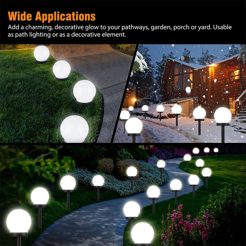 Pack X6 Luces Solares Jardín Faroles Solares Lampara Jardín