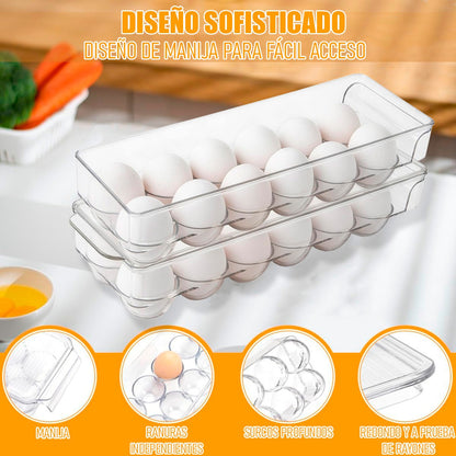 Organizador De Huevos Porta Huevo Dispensador 12 Huevos Keep