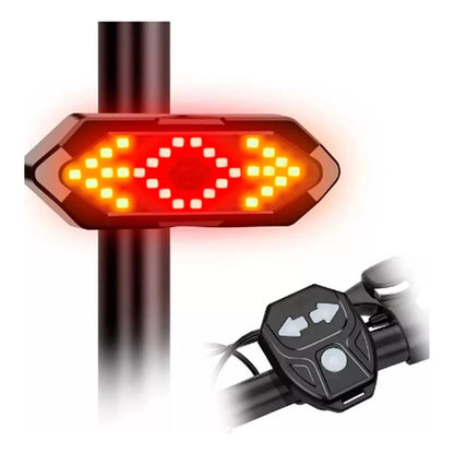 Foco Bicicleta Luz Intermitente Bicicleta Luz Led Bicicleta Trasero Señalizador Direccional De Giros Luz Potente Trasera Para Bici Luz Señalización Bike Inhalamb Arcashopping