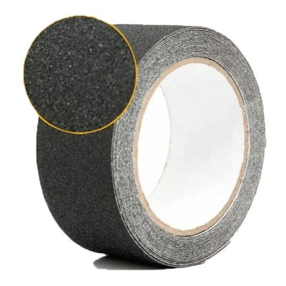 X5 Cinta Antideslizante Negro 50mmx5mts Para Pisos Escalera
