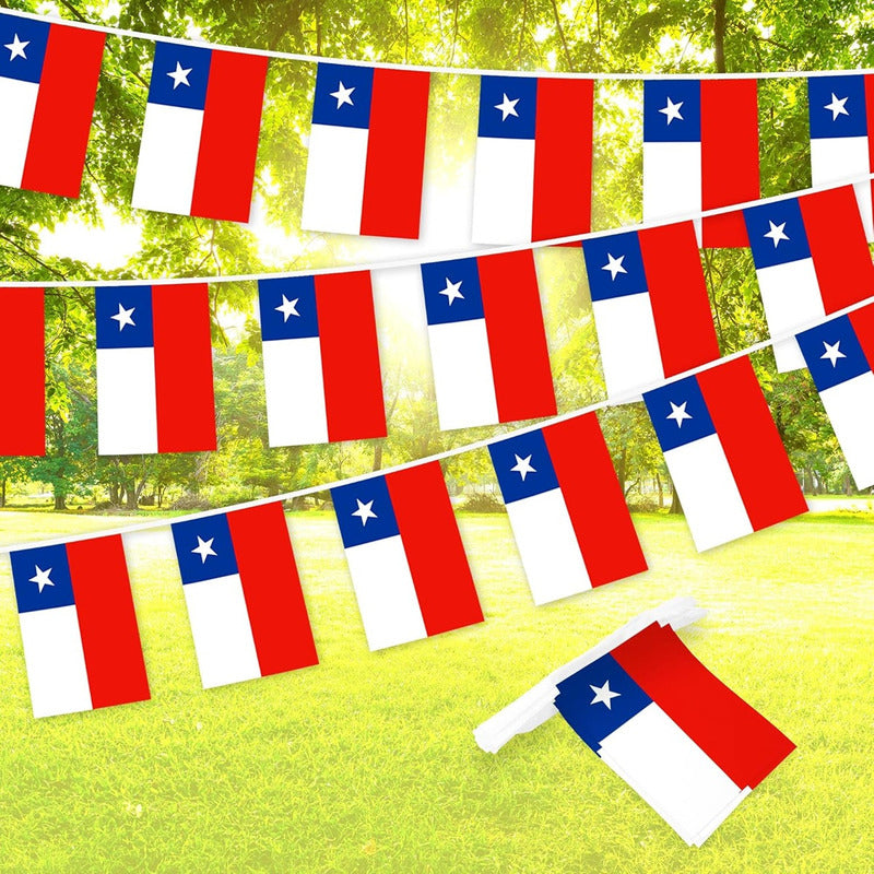 Pack X2 Guirnaldas Fiestas Patrias Banderines Decorativo 3m