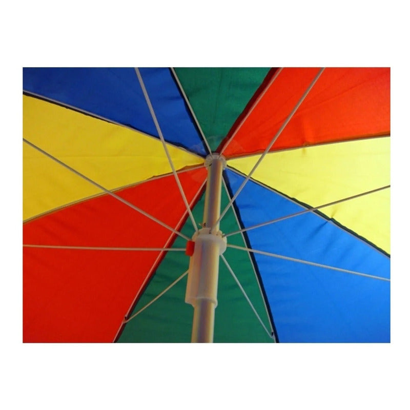 Sombrilla Paraguas Quita Sol Para La Playa 150cm Multicolor