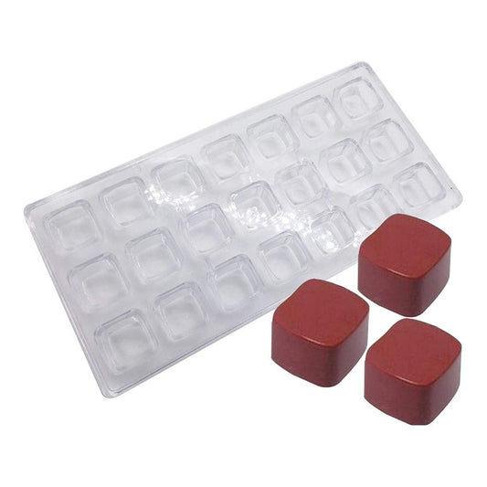 Molde Chocolate Policarbonato Moldes Para Bombones Cuadrado
