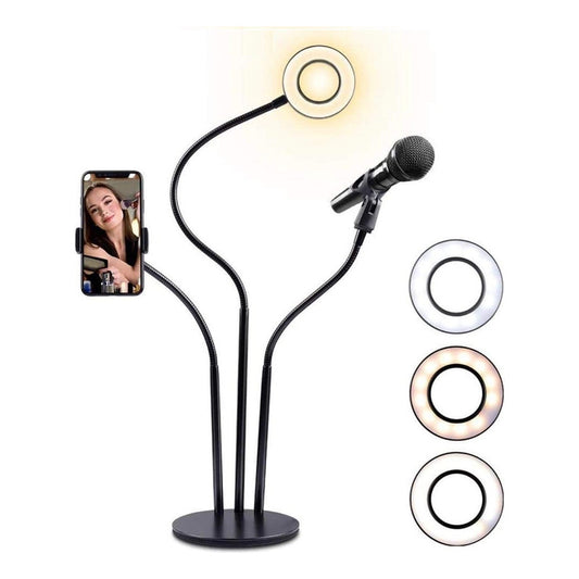 Aro De Luz Fotografia 3 En 1 Aro Luz Led Iluminación Fotogra