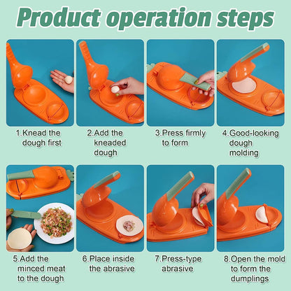 Maquina Para Pasteles 2 En 1 Prensa Manual Dumpling Emapanad