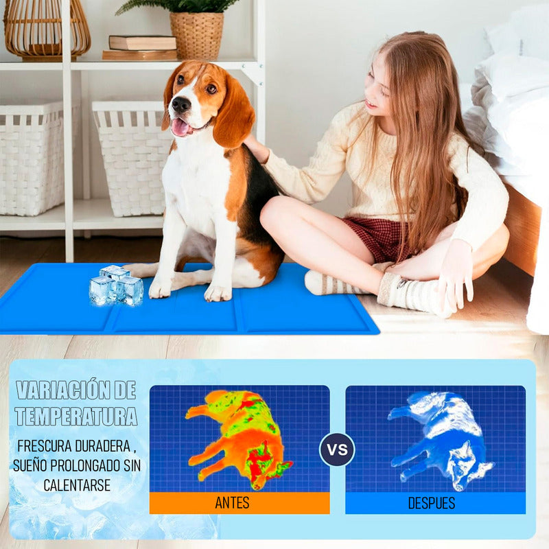 Manta Refrescante Mascota Alfombra Refrescante Perro Gato Ge