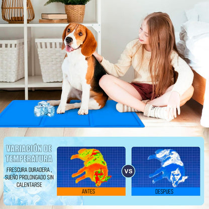 Manta Refrescante Mascota Alfombra Refrescante Perro Gato Ge