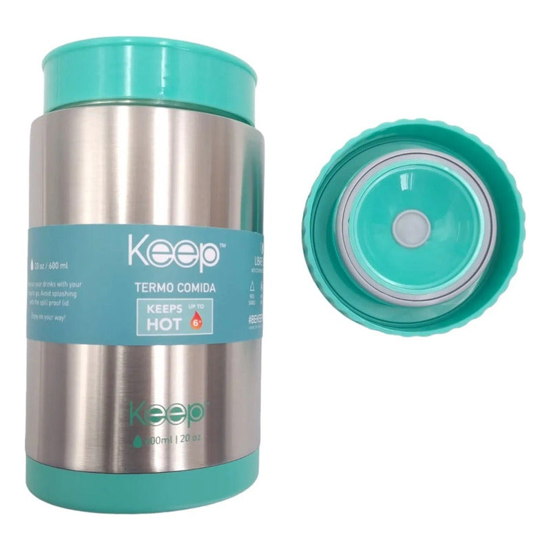 Termo Comida 600ml Termo Acero Inoxidable Keep Lonchera Kee