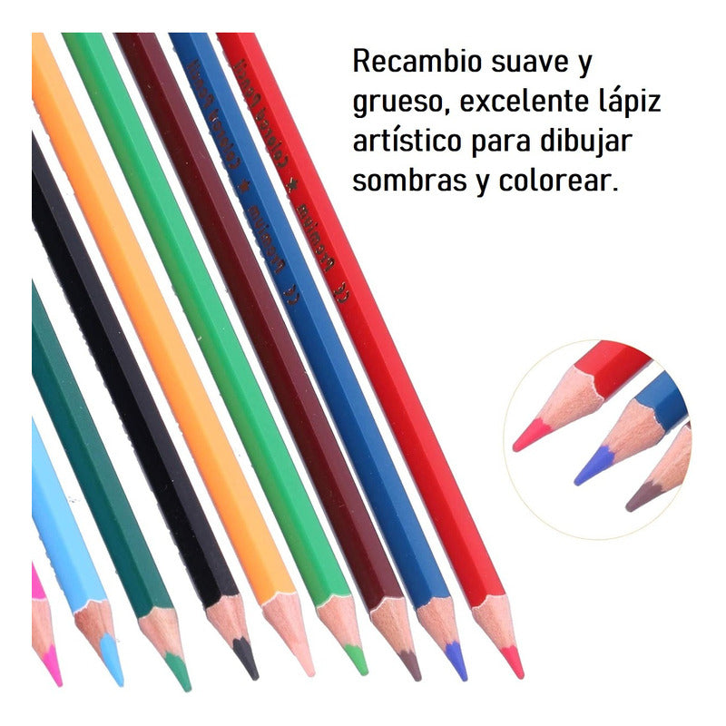 Set 18 Lapices De Colores Lapices De Dibujo Lápiz De Madera