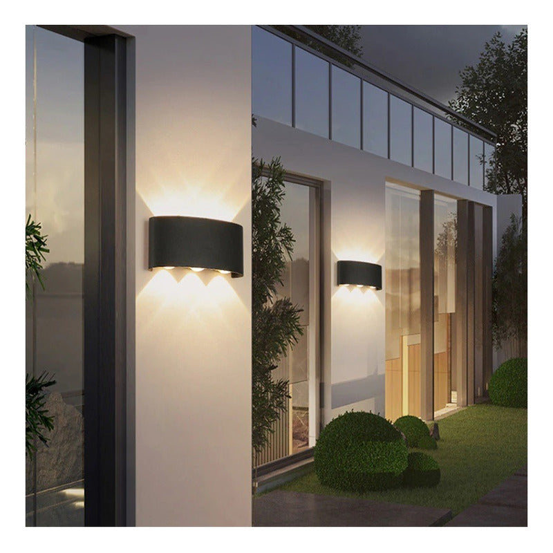 Lampara Led Focos Exteriores Pared 6w Luz Cálida 3500k
