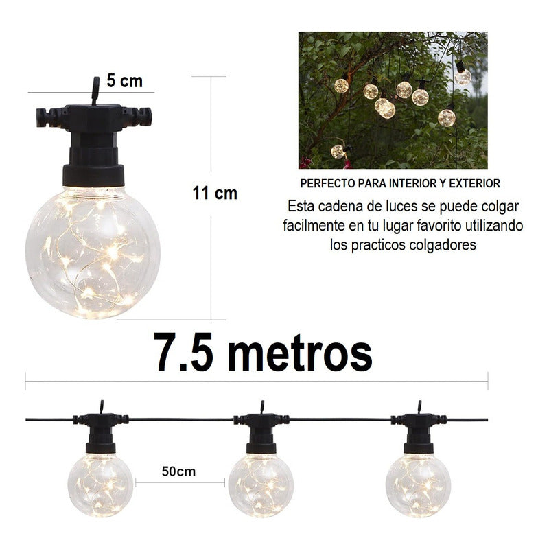 Luces Terraza Luces Guirnalda Luces Exterior Luz Led Navidad