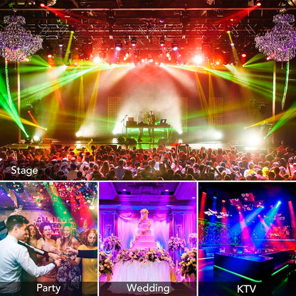 Luz Elestrodoscopica De Fiesta Luz Robotica Led 36 Led Dj