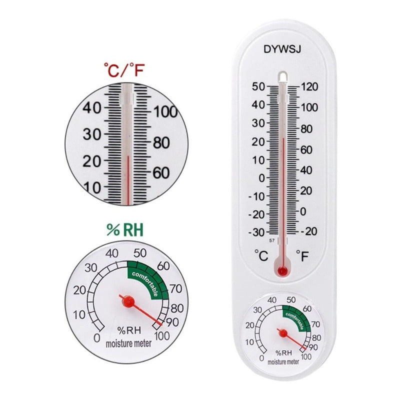 Termometro Higrometro Analogico Medidor Temperatura Humedad