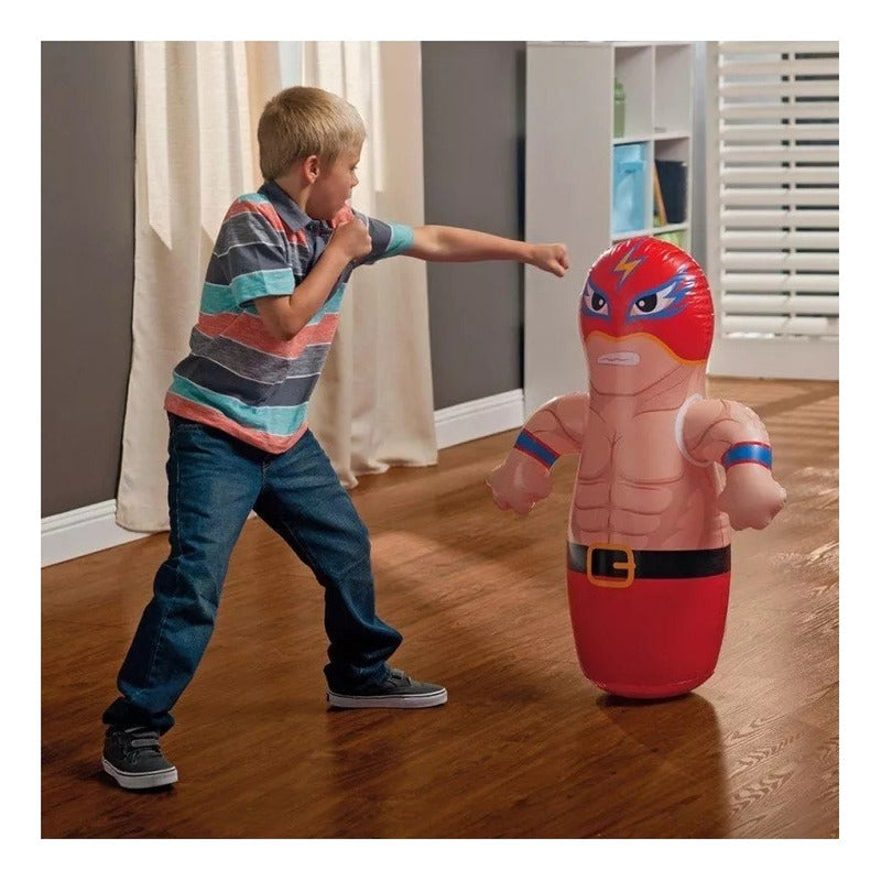 Mono Porfiado Inflable Para Niños Luchador Porfiado Boxeo